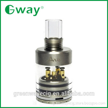2015 newest rebuildable Aris RDA Atomizer, wholesale aris atomizer with Glass tank, Aris repairable atomizer 1:1 clone